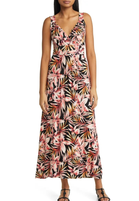 Loveappella petite maxi dress best sale